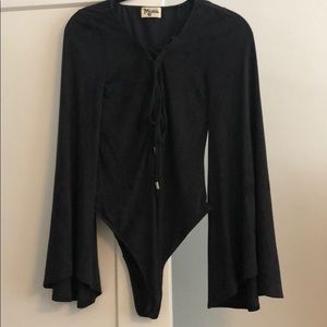 Black One Piece Body Suit